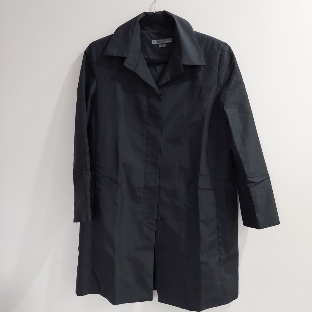 Teenflo Maurice Tarica Black Trench/Pea Coat Light Weight (Size 12)